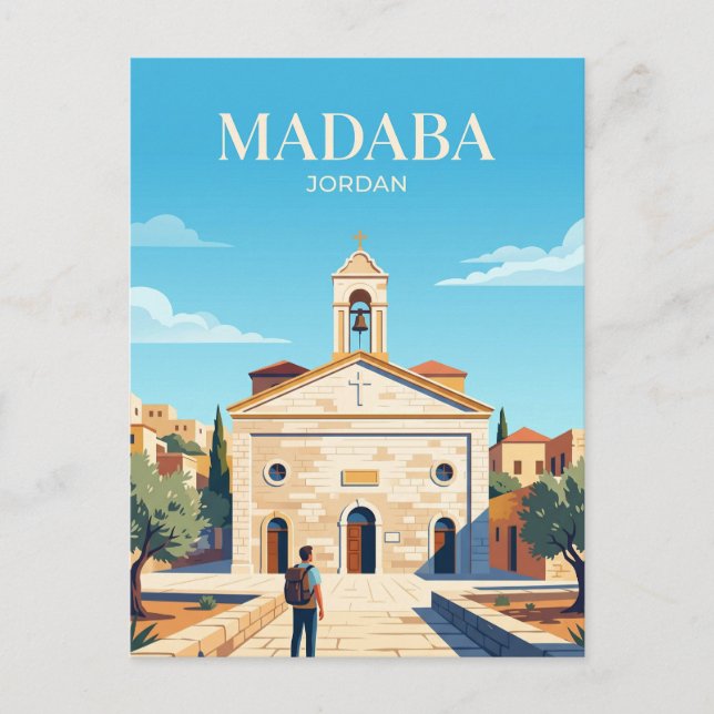 St. George's Church (Madaba Map) Jordan Postcard (Front)