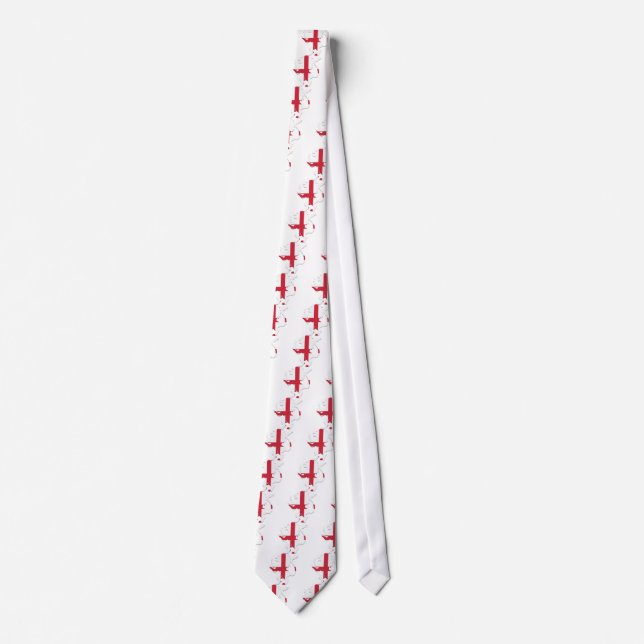 St George's Cross Lion Rampant Tie (Front)