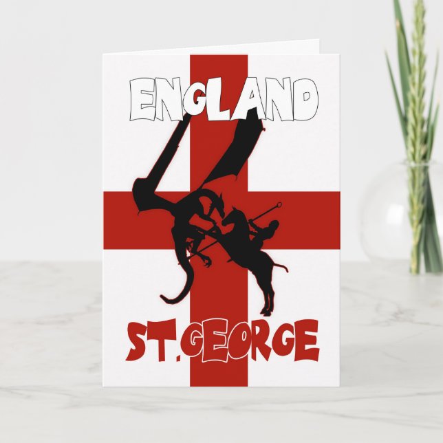 St. George's Day Card - St. George And Dragon (Front)