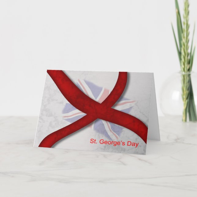 St. George's Day Celebration Cross Of St. George Card (Front)