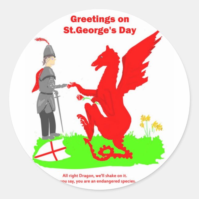 St.George's Day stickers (Front)