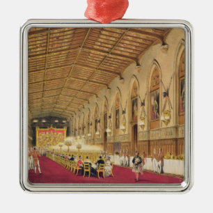 St George's Hall, Windsor Castle, 1838 (colour lit Metal Ornament