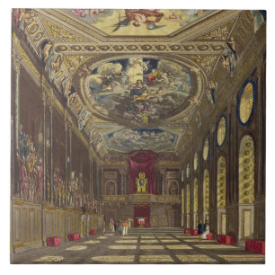 St. George's Hall, Windsor Castle, from 'Royal Res Tile