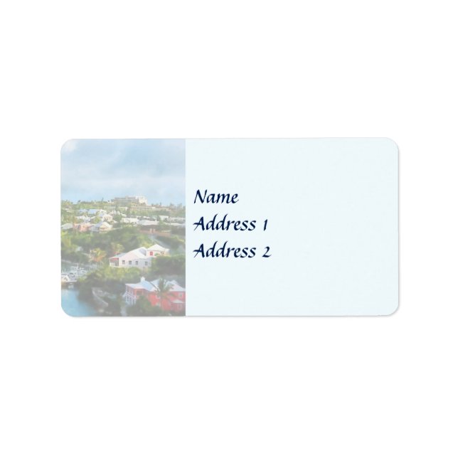 St. George's Harbour, Bermuda Wedding Products Label (Front)