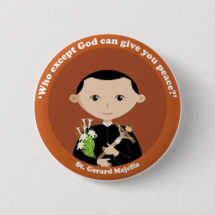 St. Gerard Majella 2 Inch Round Button