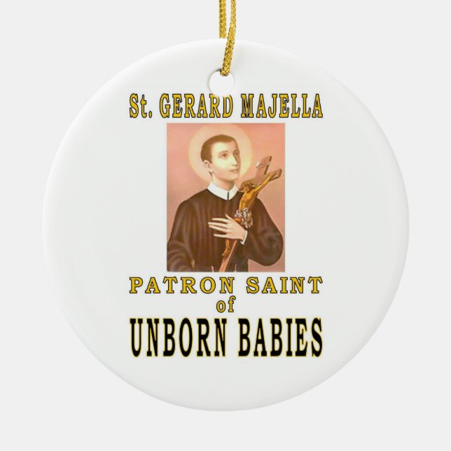 ST. GERARD MAJELLA CERAMIC ORNAMENT (Front)