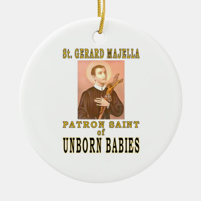 ST. GERARD MAJELLA CERAMIC ORNAMENT (Front)