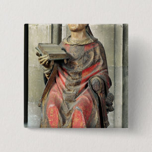 St. Germain  Bishop of Auxerre 2 Inch Square Button