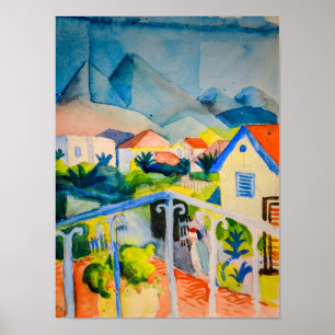 St Germain near Tunis   Auguste Macke   Poster