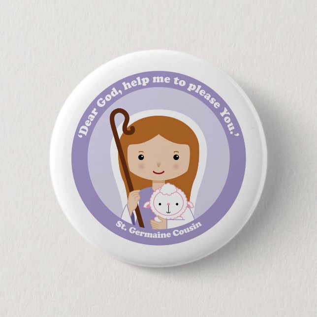 St. Germaine Cousin 2 Inch Round Button (Front)