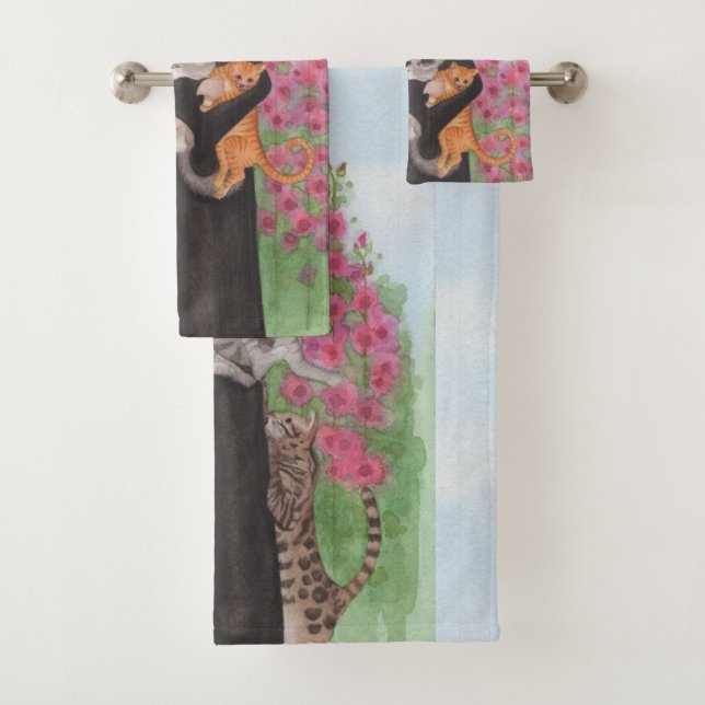 St Gertrude L'Original Crazy Cat Lady Folk Art (En situation)