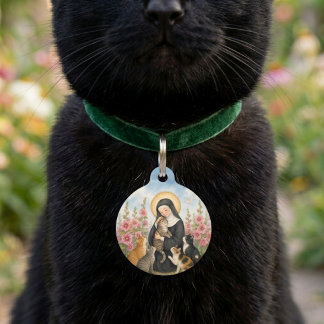 St. Gertrude of Nivelles Personalized Pet ID Tag