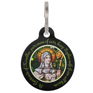St. Gertrude of Nivelles Personalized Pet Tag