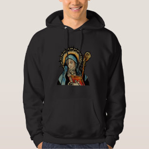St Gertrude Patron Saint of Cats Great Nivelles 1 Hoodie