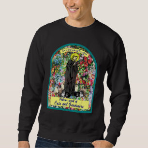 St Gertrude Patron Saint of Cats Great Nivelles Sweatshirt