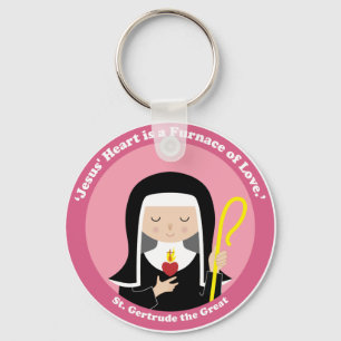St. Gertrude the Great Keychain