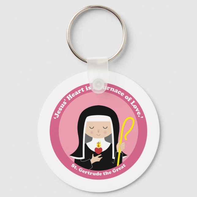 St. Gertrude the Great Keychain (Front)