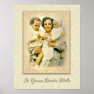 St. Gianna Beretta Molla Catholic Mother Poster