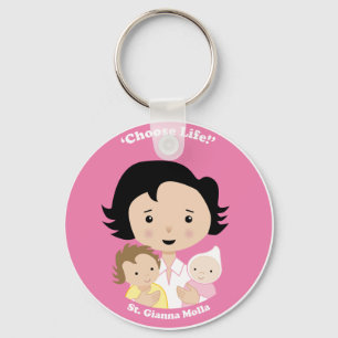 St. Gianna Molla Keychain
