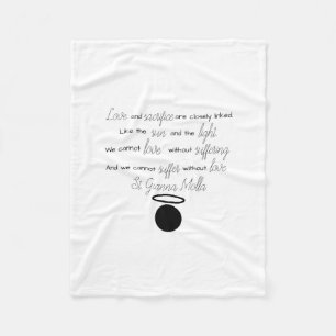 St. Gianna Molla Quote Blanket