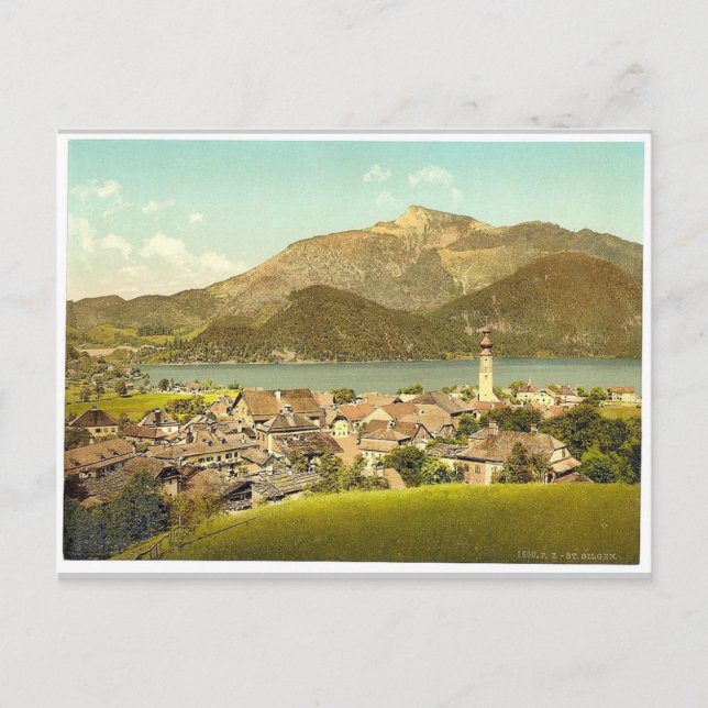 St. Gilgen, towards the Schafberg, Upper Austria, Postcard (Front)