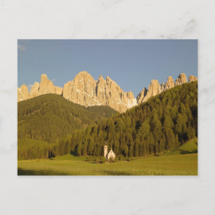 St Giovanni, Val di Funes, Dolomites, Italy Postcard