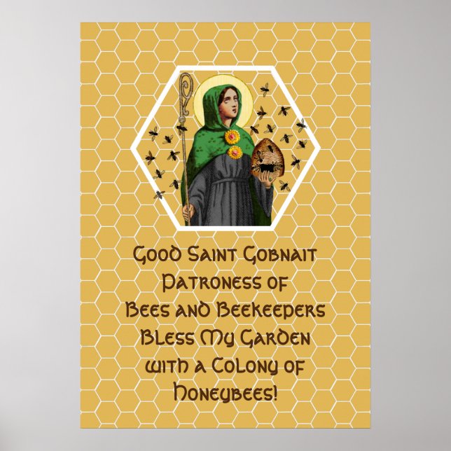 St. Gobnait of Ballyvourney (SAE 003) Poster (Front)