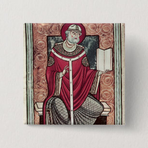 St. Gregory 2 Inch Square Button