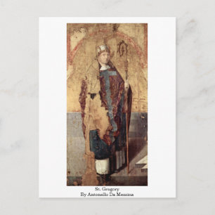 St. Gregory By Antonello Da Messina Postcard