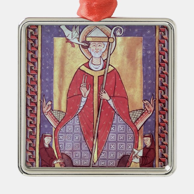 St. Gregory Metal Ornament (Front)