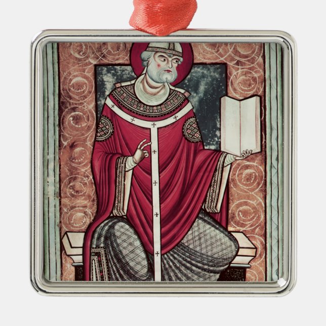 St. Gregory Metal Ornament (Front)