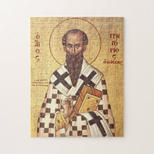 St. Gregory of Nyssa Orthodox Christian Icon Jigsaw Puzzle