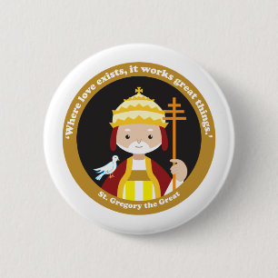 St. Gregory the Great 2 Inch Round Button