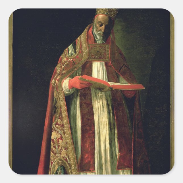 St. Gregory the Great Square Sticker (Front)