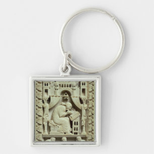 St. Gregory writing with scribes below Keychain