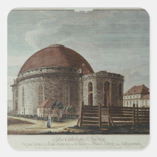 St. Hedwig, Cathedral, Berlin Square Sticker