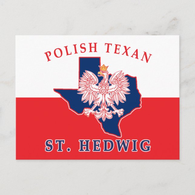 St. Hedwig Polish Texan Postcard (Front)