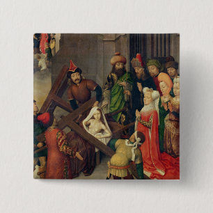 St. Helena and the Miracle of the True Cross 2 Inch Square Button