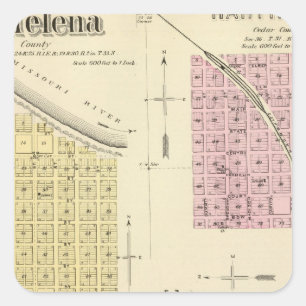 St. Helena, Nebraska Square Sticker