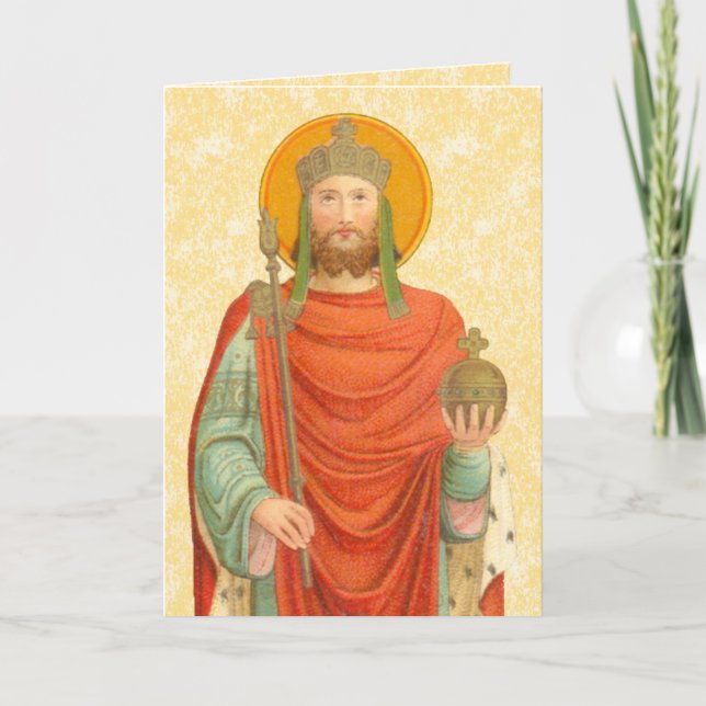 St Henry II (BBS 10) (Prayer & Text) Feast Day Card (Front)
