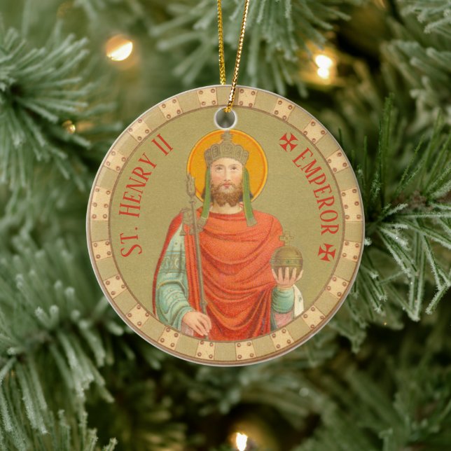 St. Henry II, Emperor (BBS 10) Ceramic Ornament (Tree)