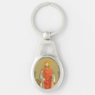 St. Henry II, Emperor (BBS 10) Metal Oval Keychain