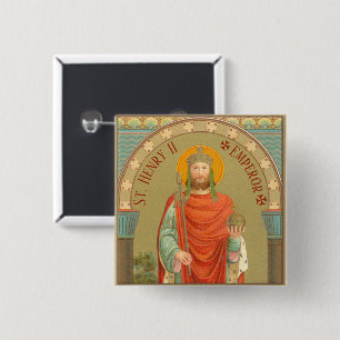 St. Henry II, Emperor (BBS 10) Square 2 Inch Square Button