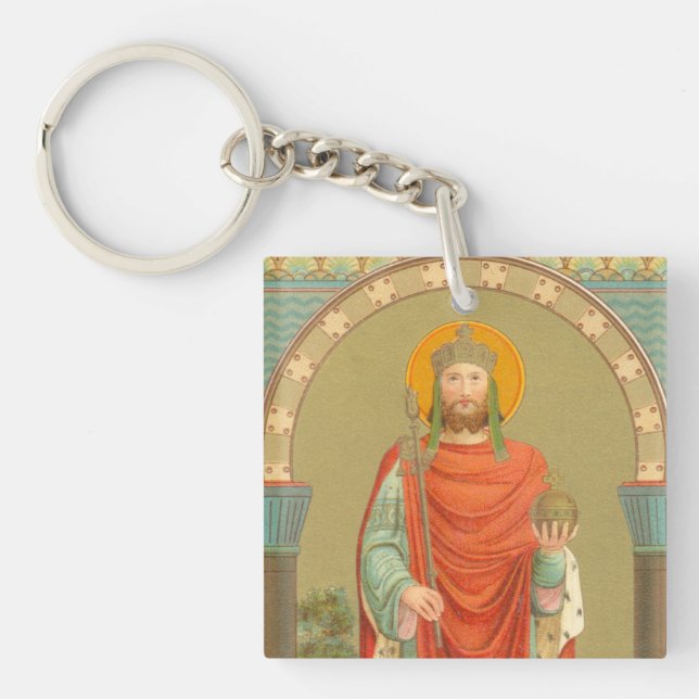 St. Henry II, Emperor (BBS 10) Square Keychain (Front)