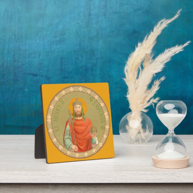 St Henry II, Emperor (BBS 10; Style 1) 5.25"x5.25) Plaque (Insitu)