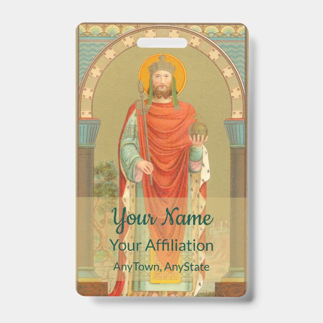 St. Henry II, Emperor (BBS 10; Style 1) Badge (Front)