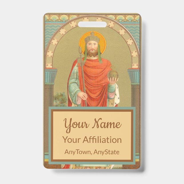 St. Henry II, Emperor (BBS 10; Style 2) Badge (Front)