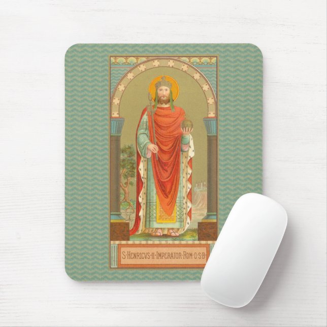 St. Henry II, Emperor (BBS 10; Style 3) Mouse Pad (With Mouse)