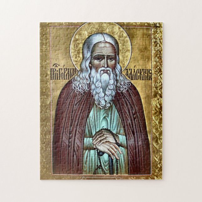 St. Herman of Alaska Orthodox Christian Icon Jigsaw Puzzle (Vertical)