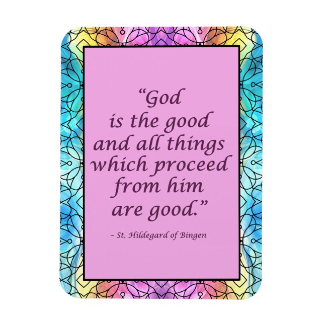 St. Hildegard de Bingen Quote Magnet (Vertical)
